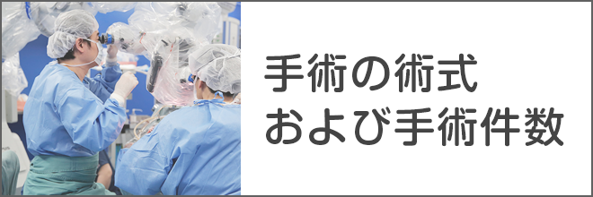 手術の術式および手術件数